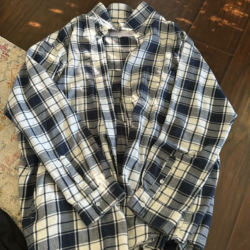 Lauren James plaid button up